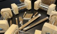 Ansichtsschaukästen von kleinen Würmchen