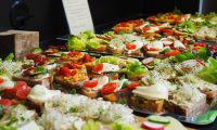 Schnittchen als Catering des Klimaforums