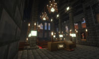 Soest in Minecraft - Innenansicht einer Kirche