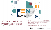 Illustration zu einer Einladung zur Vernissage am 20.5. im stadtLABOR Soest