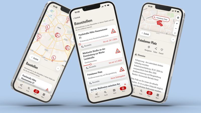 Überall Baustellen. Nun auch in der SoestApp.