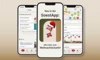 Mockup der SoestApp mit dem neuen Weihnachtsmarktmodul