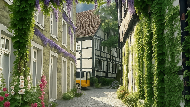 Grün statt Grau – Die Soester Gartengassen