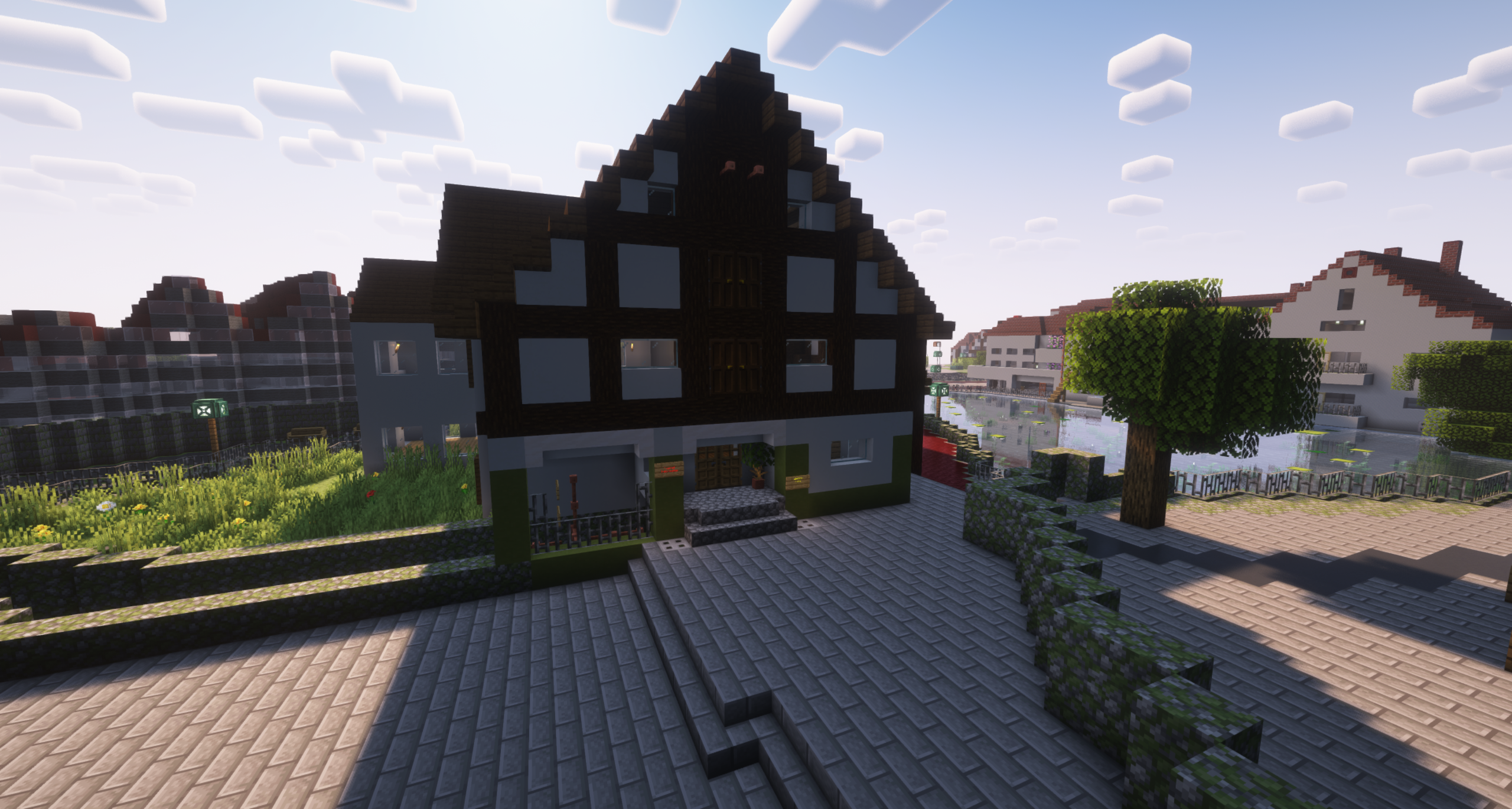 Soest in Minecraft - Frontansicht eines Hauses
