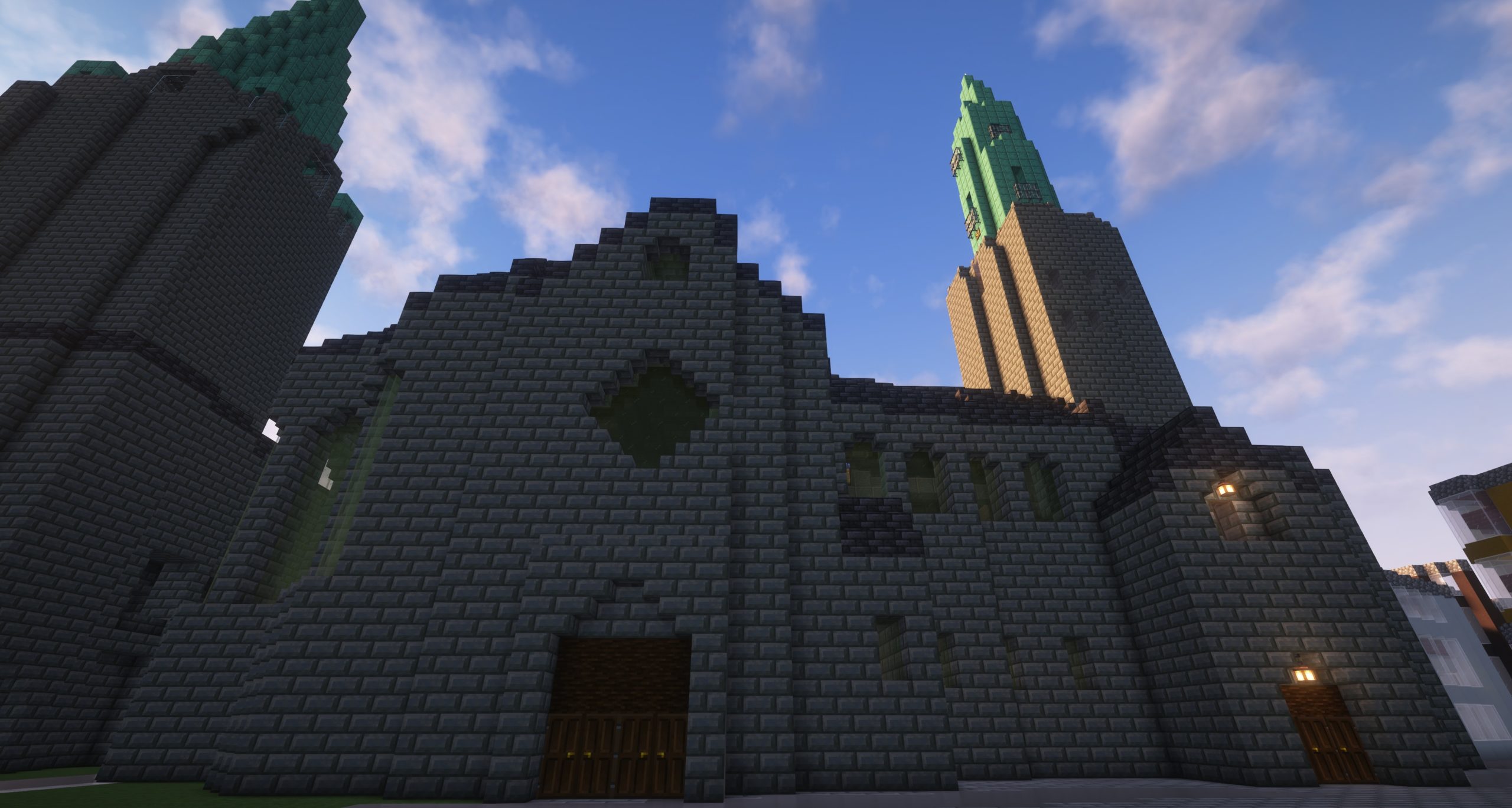 Soest in Minecraft - Außenansicht eines Gebäudes