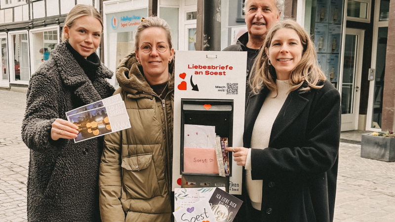 Liebesbriefe an Soest: Eine Aktion voller Herz und Begeisterung