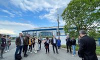 Draußen vor der Veltins-Arena
