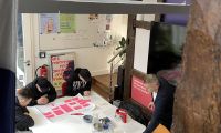 Schülergruppe im stadtLABOR