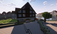 Soest in Minecraft - Frontansicht eines Hauses
