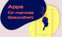 Illustration der Broschüre "Apps für mentale Gesundheit"